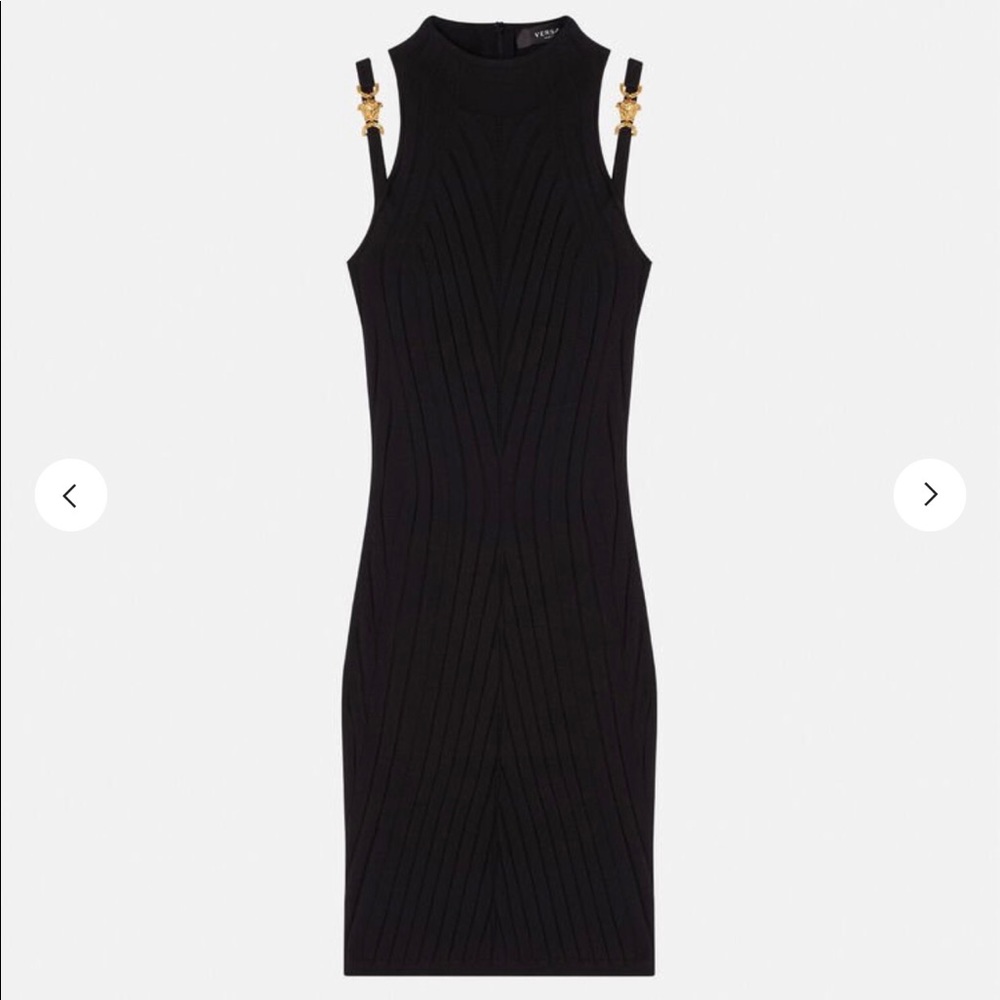 Versace Medusa ribbed knit dress